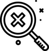 Magnifying glass icon vector