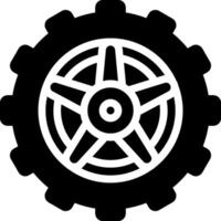 A black and white image of a wheel with a wheel vector