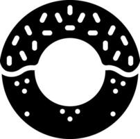 A black and white image of a circular brake disc vector