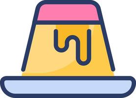 A jar of honey with a pink and yellow lid vector