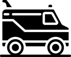 A black and white image of a truck vector
