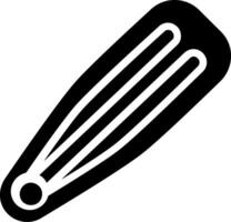 A black and white icon of a hammer vector