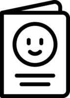 A smiley face icon on a white background vector