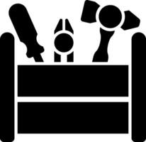 Tools in a toolbox vector