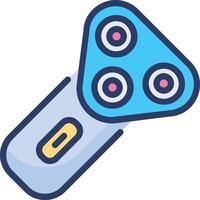 A razor with three heads on it vector