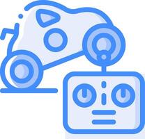 A car and a remote control car icon vector