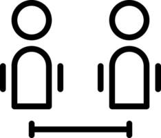 Two people are sitting in a chair with a bar vector