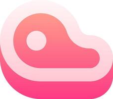 A pink and white logo with a heart vector
