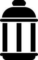 A black and white icon of a building vector
