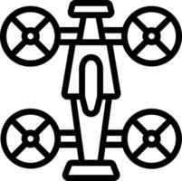 A black and white drawing of a plane vector
