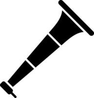 A black and white horn icon on a white background vector