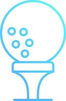 A blue icon of a toilet bowl with bubbles vector