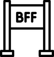 Bff free icon vector