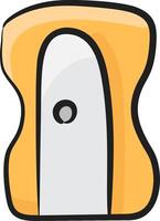 A cartoon door with a handle on it vector