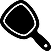 A black and white image of a mirror vector