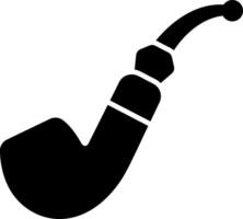 A black and white pipe icon on a white background vector