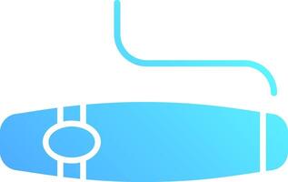 A blue and white logo with a blue and white pipe vector
