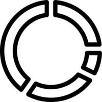 A circle with a black outline on a white background vector