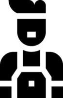 A man with a hat and a beard vector