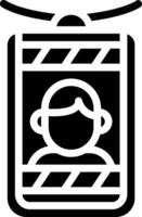 A black and white icon of a person in a chair vector