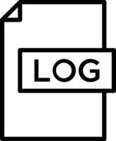 Log file icon illustration vector