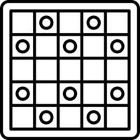 A square with circles on it vector