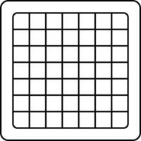 A square grid with squares on it vector