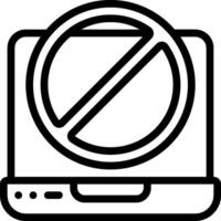 No internet icon vector