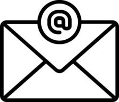 Email icon with an envelope vector