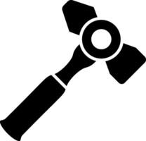 A hammer icon on a white background vector