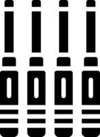 Four black and white bottles with a white background vector