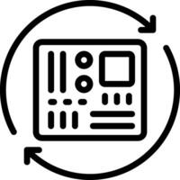 A black and white image of a computer with a keyboard and mouse vector