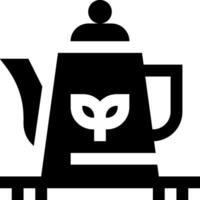 Tea pot icon vector