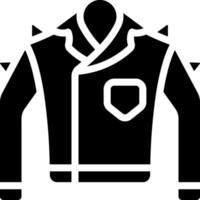 A black and white image of a jacket with spikes vector
