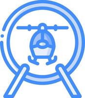 Helicopter illustration design vector