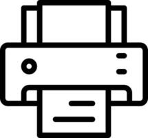 Printer icon on white background vector