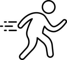 A man running with a ball in his hand vector