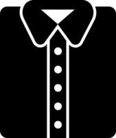 A shirt with a collar and collar button vector
