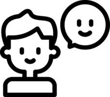 A man and a woman are talking with a speech bubble vector