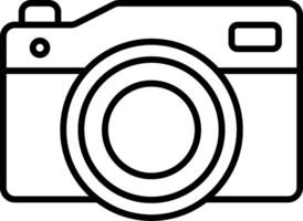 A camera icon on a white background vector