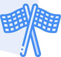 Two crossed flags on a white background vector