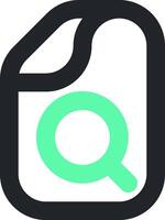 A green and black q icon on a white background vector