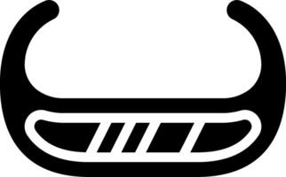 A black and white image of a helmet vector