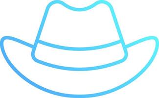 A cowboy hat icon on a white background vector