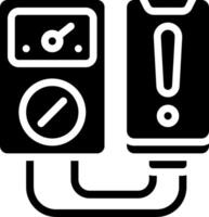 A black and white image of a gas meter vector