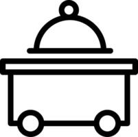 A black and white image of a food container vector