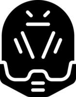 A helmet icon on a white background vector