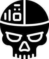 A skull with a hat on it vector