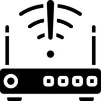 A black and white image of a router vector