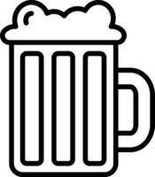 Beer mug icon on a white background vector